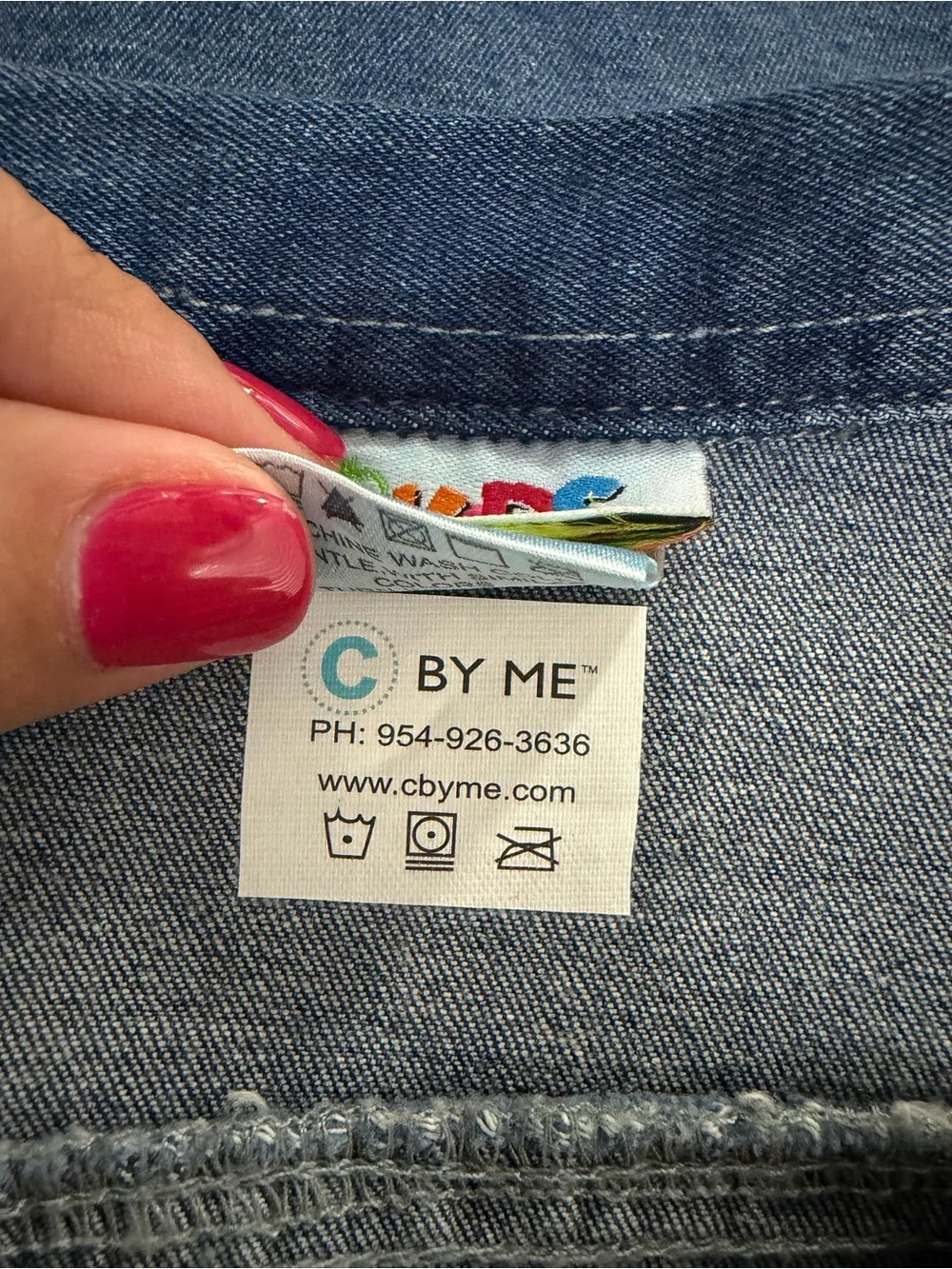 Private Label Dark Blue Kids Jean Jacket